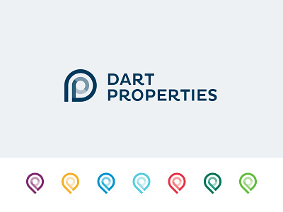 DP Logo Concept branding icon identity mark minimal modern property system typography