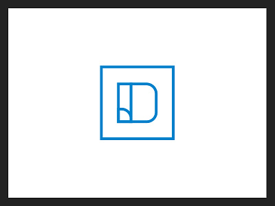 D Icon branding floorplan icon identity lines mark minimal modern property typography