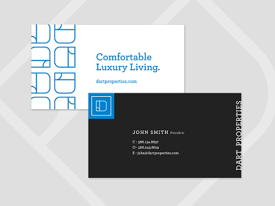 BC branding business card floorplan icon identity lines minimal modern print property typography