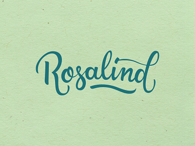 Rosalind Vector branding caligraphy hand-lettering lettering name script type typography vector