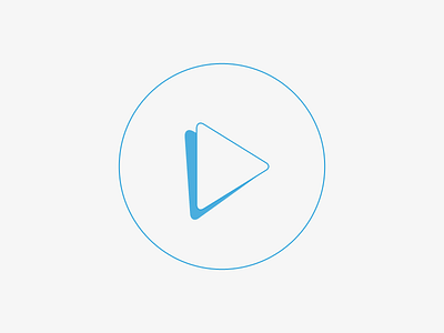 Hit Play! clear icon line lines play simple vector