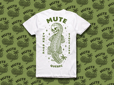 MUTE / Crocodeal - t-shirt design