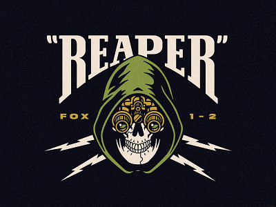 Reaper - tee-shirt design artwork design designer illustration logo logotype print reaper teeshirt teeshirtdesign usmarines