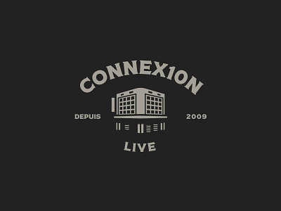 Connexion Live anniversary badge design bar black branding business celebration club communication design grey icon illustrator iu logo modern design typography ux vector