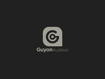 Guyon Audition audio badge design black branding branding design business communication design gotham grey icon illustrator iu logo moder logo simple logo simple shapes typography ux vector