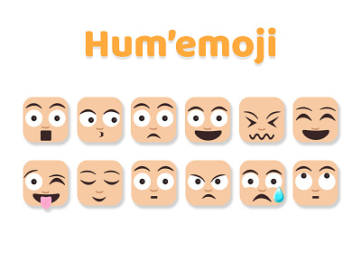 Humemoji concept design emoji graphic icons