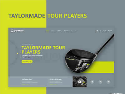 TayloreMade E-Commerce webpage analytics application design composition concept design design interaction ui uiux