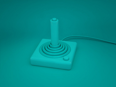 Playing with 3D 3d c4d game joystick