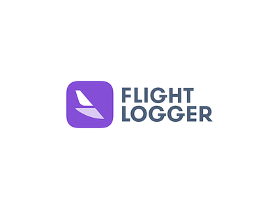 FlightLogger design flat flight flight app icon icon app logo