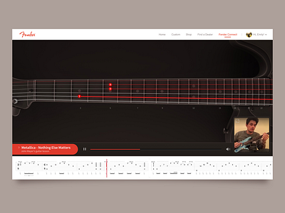 Fender Connect 3d colombia design fender guitar icon illustration music vector