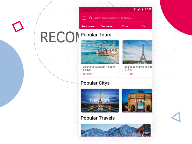 RECOMMEND android favorite homepage recommend travel