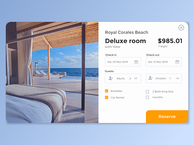 Reserve Hotel (Travel Agency) booking deluxe hotel hotels journey popup reserve travel travelling