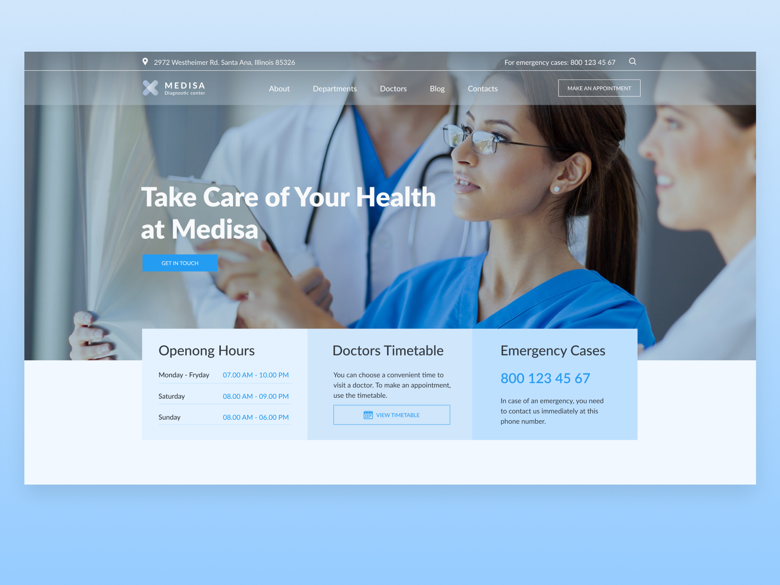 Medical Diagnostic Centre by DmitryBlackx on Dribbble