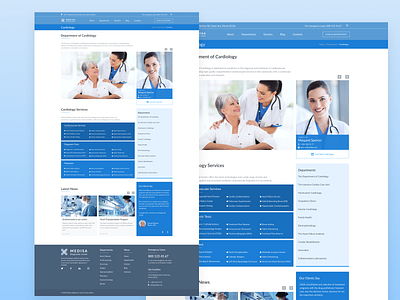 Department page (Mediacal centre) clinic diagnostic doctors health heathcare medical medical care medical design responsive web app web design webdesign website