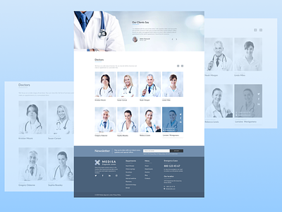Card Page (Medical Center) clinic creative design doctors graphic graphicdesign hospital main page medical medical center ui ux web webdesign