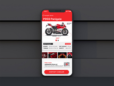 Motorcycle store app bike ducati motor cycle motorbike motorcycle ui ux