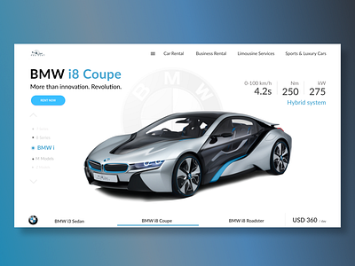 Car Rental Booking System bmw bmw i8 car design i8 rent rent car rental sport car ux ui ux ui design