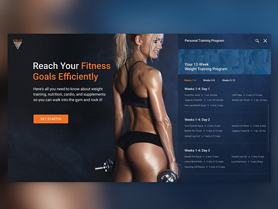 Fitness Club (web ver) fitness fitness club fitnessgirl girl gym ux ux ui ux design web design