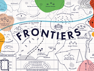 Frontiers of Work conference frontiers map mural silo city slack