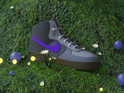 shoe 3d abstract c4d cinema 4d design geometric nike nike shoes photoshop