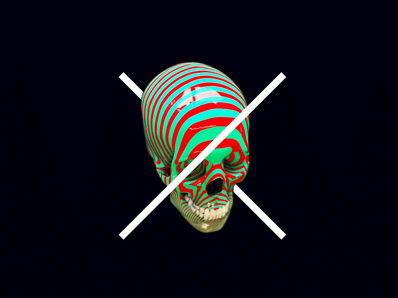 Skull Candy 3d animation c4d graphics loop motion otoy