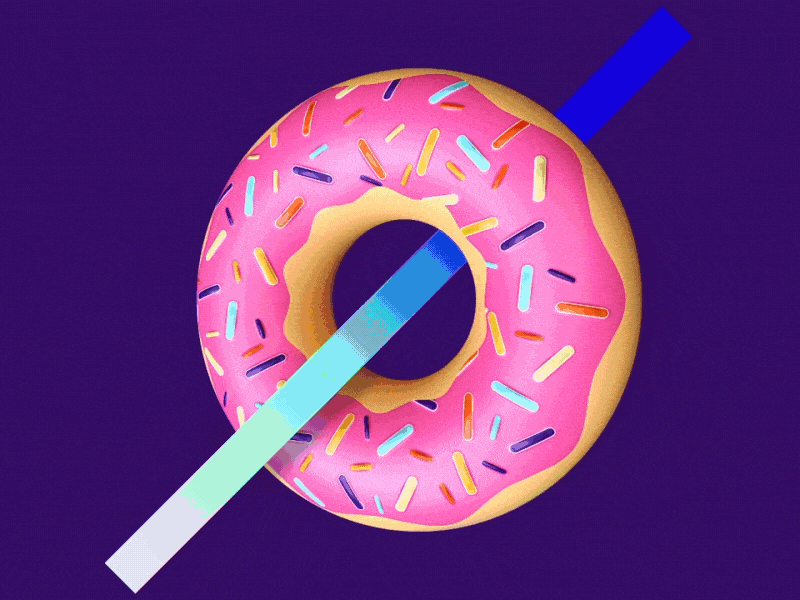 Donuts 3d after effects animation c4d design gifs graphics loop motion motion graphics otoy