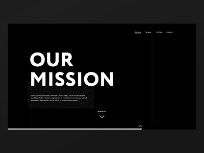 Our mission screen ui ux web web design