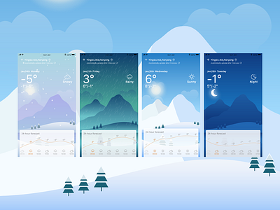 weather APP design app design illustration ui weather