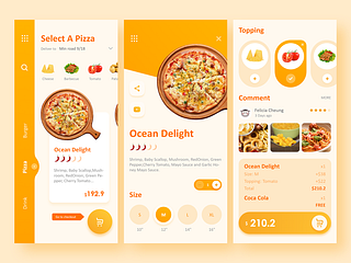 Online Food Delivery App UI Deisgn by Felicia Cheung on Dribbble