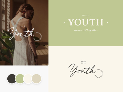 YOUTH Logo Design Concept for Fashion Boutique / Style #2 apparel brand design brand identity branding clothing design fashion fashion boutique fashion store graphic design logo logo design logotype design style vector women clothing women clothing store womens apparel