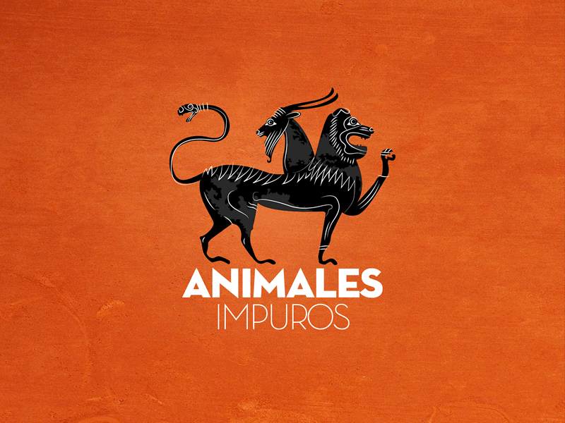 Animales Impuros Logo chimera logo vector