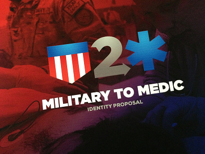 Military to Medic Logo logo medic military vector