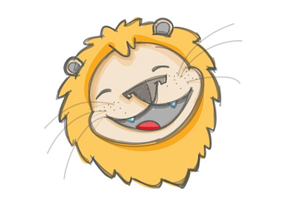 Nigel the Lion lion sketch vector