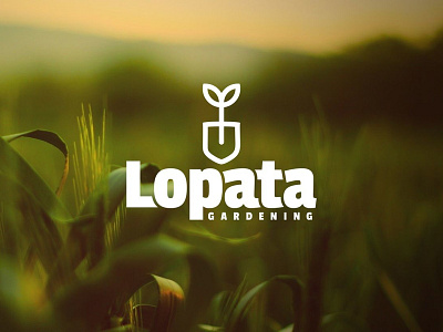 L O P A T A custom type design font friday typo gardening graphic design illustration lettering logo logotype logotype design mojepismo nature typography vector