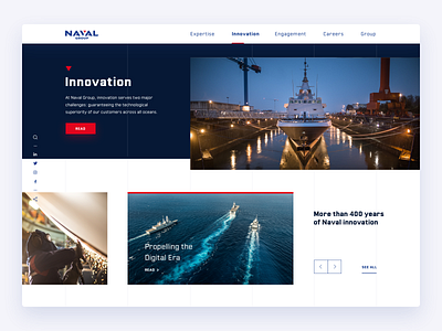 Website of Naval Group - Home & Forms