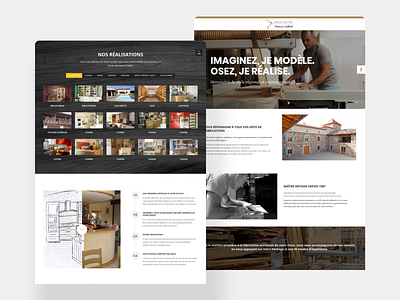 Carpenter's website carpenter design desktop interface ui ux web webdesign website wordpress