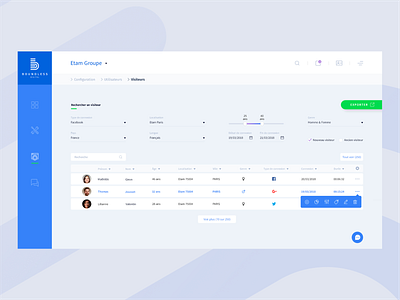 Data website - Filters, sorting & data table by Anaïs Cailhol on Dribbble