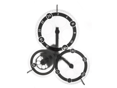 Twentyfourhour clock Design week Milan circles clock graphic design graphics grey home machanics product design plexiglass time transparency wall