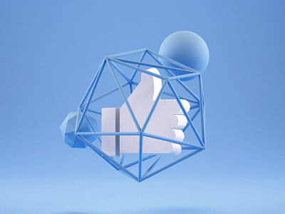 Facebook Growth Infographic 3d c4d facebook fb infographic vray