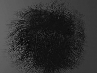 vo vlnách 3d black experiment grey hair illustration motion