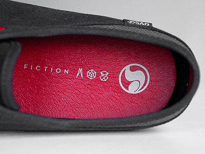 Fiction Shoe black branding canvas dvs fiction footwear icons logo red shoe symbols waxed