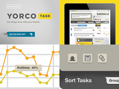 Yorco Task ipad social tablet to do web app