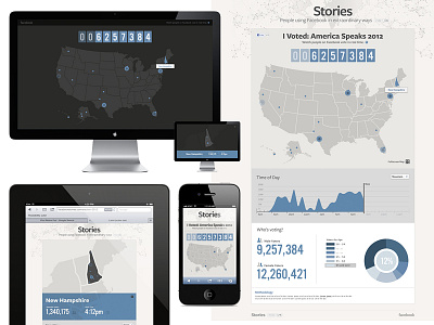 Facebook: America Votes 2012 animation data desktop facebook fullscreen info graphic infographic interactive map mobile real time responsive svg visualization vote voters voting