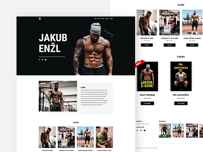 Personal trainer website 2020 clean coach czech design gym minimalism modern muscles product design sport website trainer ui uiux webdesign website