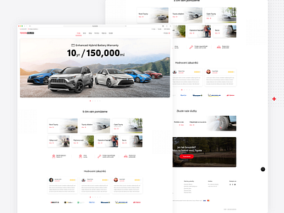 Toyota 2020 car car dealer czech design minimalism modern product design toyota ui uiux webdesign website