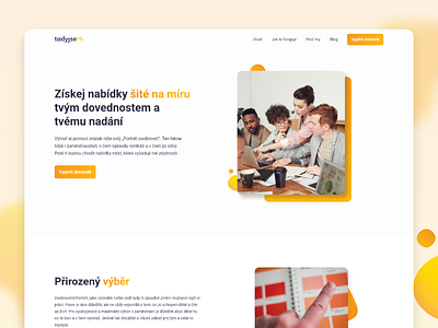 Job quiz website 2020 czech design find job he he website minimalism modern product design quiz ui uiux webdesign website