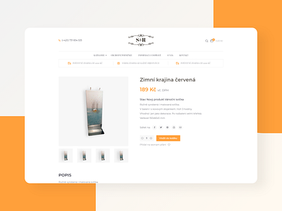 e-shop product detail page. czech design eshop product design ui uiux webdesign website