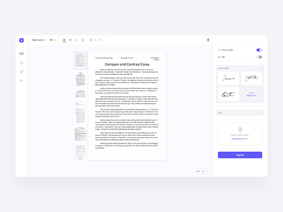 Scannerify - edit your PDF app app design czech dashboad design document editor minimalism pdf product design startup ui uiux webdesign