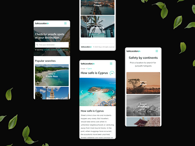 How safe is your country - Mobile 2020 continets countries design minimalism minimalistic mobile mobile first mobile website modern product design safety search travel travel app traveling trendy ui website white
