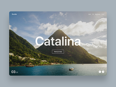 Travel website - Catalina 2020 beatiful website big puctire big text catalina island design minimalism modern nature product design travel trendy ui webdesign website white space